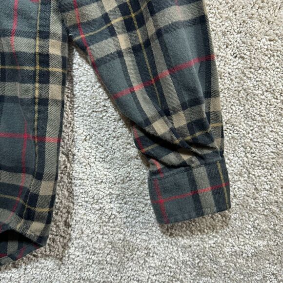 Lauren Ralph Lauren Shirt Women's PXS Gray Plaid Button Up Long Sleeve Pockets - Picture 4 of 11